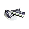 Seattle Seahawks NFL Womens Team Color Metallic Low Top Canvas Shoes