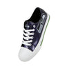 Seattle Seahawks NFL Womens Team Color Metallic Low Top Canvas Shoes