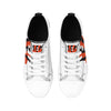 Cincinnati Bengals NFL Womens Big Logo Low Top White Canvas Shoes