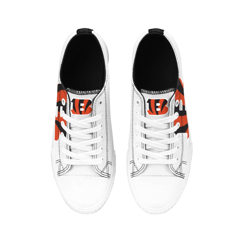 I Love The Cincinnati Bengals Womens Canvas Shoes