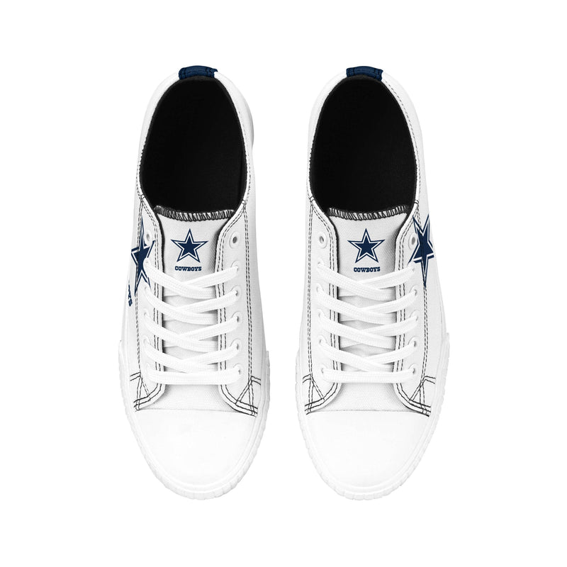 Dallas Cowboys Men's Big Logo High Top Canvas Shoes