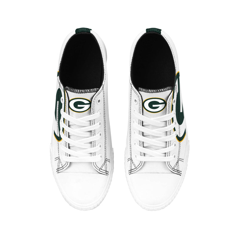 Green Bay Packers White Minimalism Shoes V05 On Sale - Tana Elegant