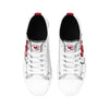 Kansas City Chiefs NFL Womens Big Logo Low Top White Canvas Shoes