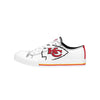 Kansas City Chiefs NFL Womens Big Logo Low Top White Canvas Shoes