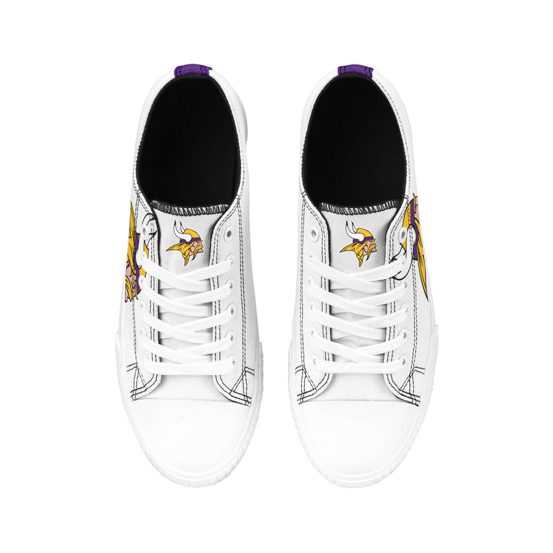 Minnesota Vikings NFL Womens Midsole White Sneakers