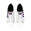 New York Giants NFL Womens Big Logo Low Top White Canvas Shoes