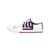 New York Giants NFL Womens Big Logo Low Top White Canvas Shoes