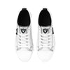 Las Vegas Raiders NFL Womens Big Logo Low Top White Canvas Shoes