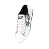 Philadelphia Eagles NFL Womens Big Logo Low Top White Canvas Shoes