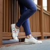 Pittsburgh Steelers NFL Womens Big Logo Low Top White Canvas Shoes