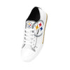 Pittsburgh Steelers NFL Womens Big Logo Low Top White Canvas Shoes