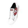 San Francisco 49ers NFL Womens Big Logo Low Top White Canvas Shoes