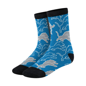 Detroit Lions NFL Logo Blast Socks