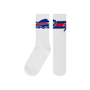 Buffalo Bills NFL Primary Logo White Socks