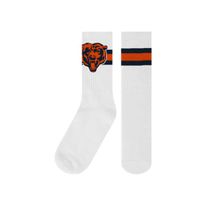 Chicago Bears NFL Primary Logo White Socks