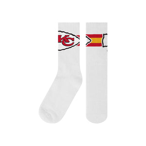 Kansas City Chiefs NFL Primary Logo White Socks