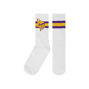 Minnesota Vikings NFL Mens Primary Logo White Socks