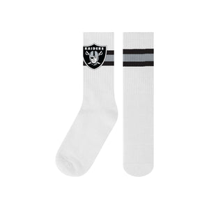 Las Vegas Raiders NFL Primary Logo White Socks