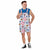 Chicago Cubs MLB Mens Historic Print Bib Shortalls