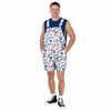 New York Yankees MLB Mens Historic Print Bib Shortalls