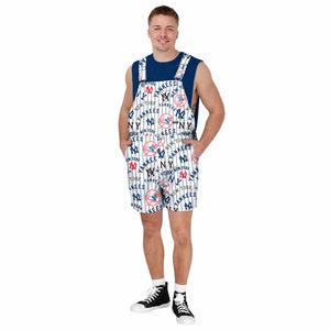 New York Yankees MLB Mens Historic Print Bib Shortalls