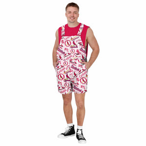 St Louis Cardinals MLB Mens Historic Print Bib Shortalls
