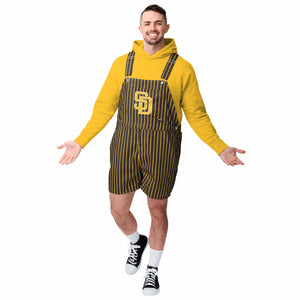 San Diego Padres MLB Mens Pinstripe Bib Shortalls