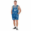 Los Angeles Dodgers MLB Mens Paint Splatter Bib Shortalls