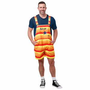 Houston Astros MLB Mens Throwback Thematic Bib Shortalls