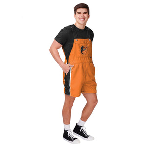 Baltimore Orioles MLB Mens Team Stripe Bib Shortalls