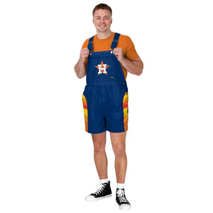 Houston Astros MLB Mens Team Stripe Bib Shortalls