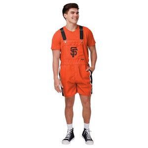 San Francisco Giants MLB Mens Team Stripe Bib Shortalls