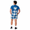 Duke Blue Devils NCAA Mens Plaid Bib Shortalls