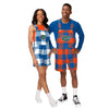 Florida Gators NCAA Mens Plaid Bib Shortalls