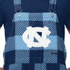 North Carolina Tar Heels NCAA Mens Plaid Bib Shortalls