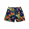 Virginia Cavaliers NCAA Mens Floral Slim Fit 5.5" Swimming Suit Trunks