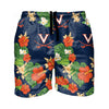 Virginia Cavaliers NCAA Mens Floral Slim Fit 5.5" Swimming Suit Trunks