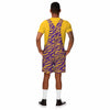 LSU Tigers NCAA Mens Tiger Stripe Thematic Bib Shortalls