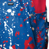 Buffalo Bills NFL Mens Paint Splatter Bib Shortalls