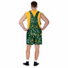 Green Bay Packers NFL Mens Paint Splatter Bib Shortalls