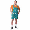 Miami Dolphins NFL Mens Paint Splatter Bib Shortalls