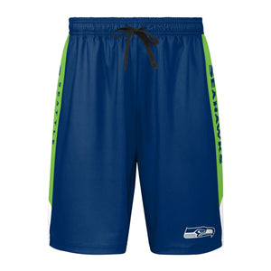 Seattle Seahawks NFL Mens Side Stripe Training Shorts
