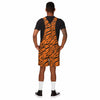 Cincinnati Bengals NFL Mens Tiger Stripe Thematic Bib Shortalls