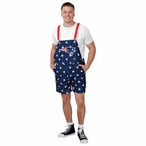 New England Patriots NFL Mens Thematic Bib Shortalls