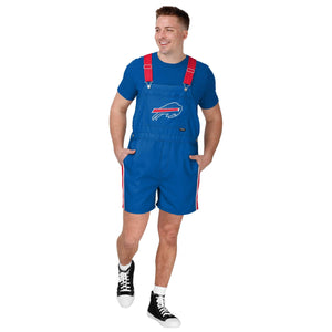 Buffalo Bills NFL Mens Team Stripe Bib Shortalls