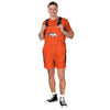 Denver Broncos NFL Mens Team Stripe Bib Shortalls