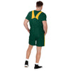 Green Bay Packers NFL Mens Team Stripe Bib Shortalls