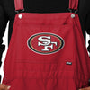 San Francisco 49ers NFL Mens Team Stripe Bib Shortalls