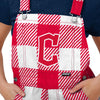 Cleveland Guardians MLB Womens Plaid Bib Shortalls