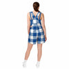 Toronto Blue Jays MLB Womens Plaid Bib Shortalls